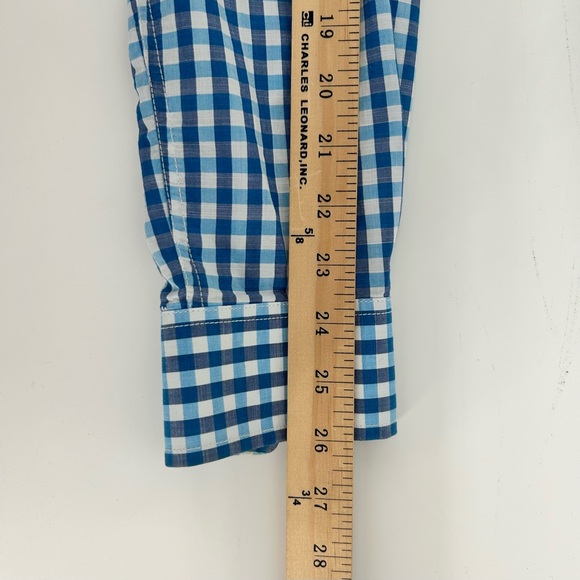 Johnnie O Shirt Mens L Button Down Long Sleeve Checkered Casual Hangin Out - Picture 9 of 10